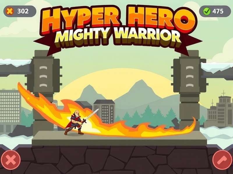 Hyper Hero Mighty Warrior Gameplay Screenshot