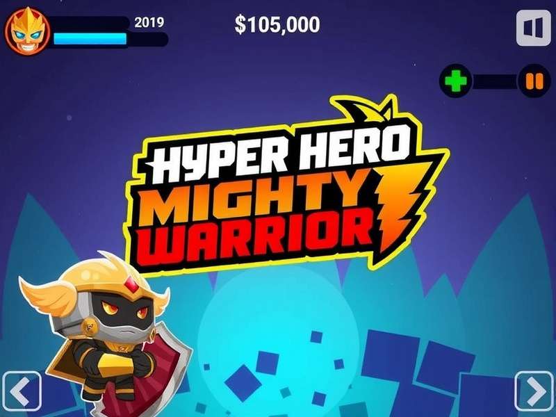 Hyper Hero Mighty Warrior Game Banner